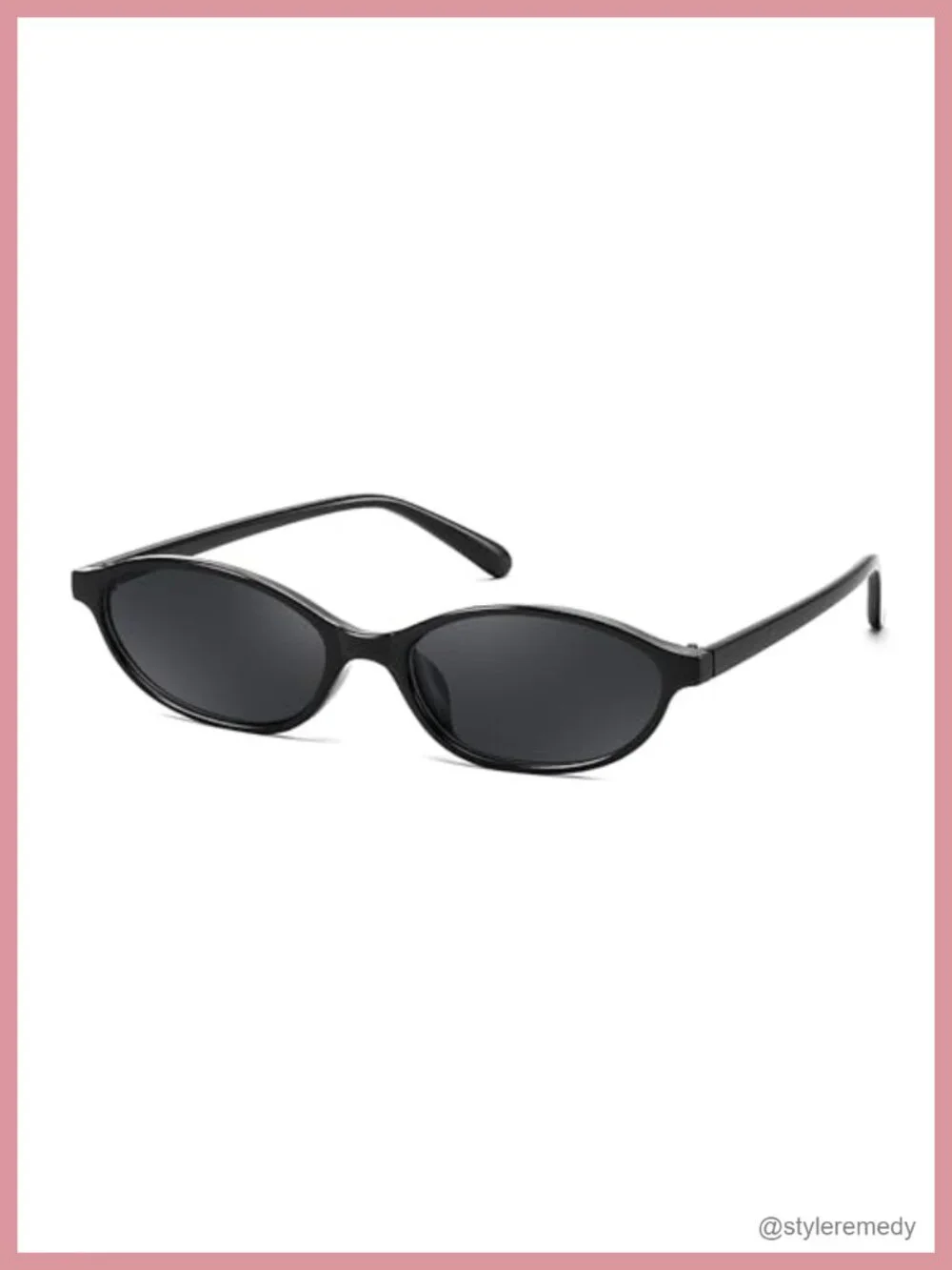 Retro Oval Cat Eye Sunglasses Women 90s Narrow UV400 Lightweight Shades Y2k